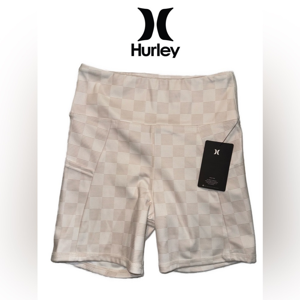 NWT Hurley Womens Pocket‎ Biker Athletic compression Shorts,size XS